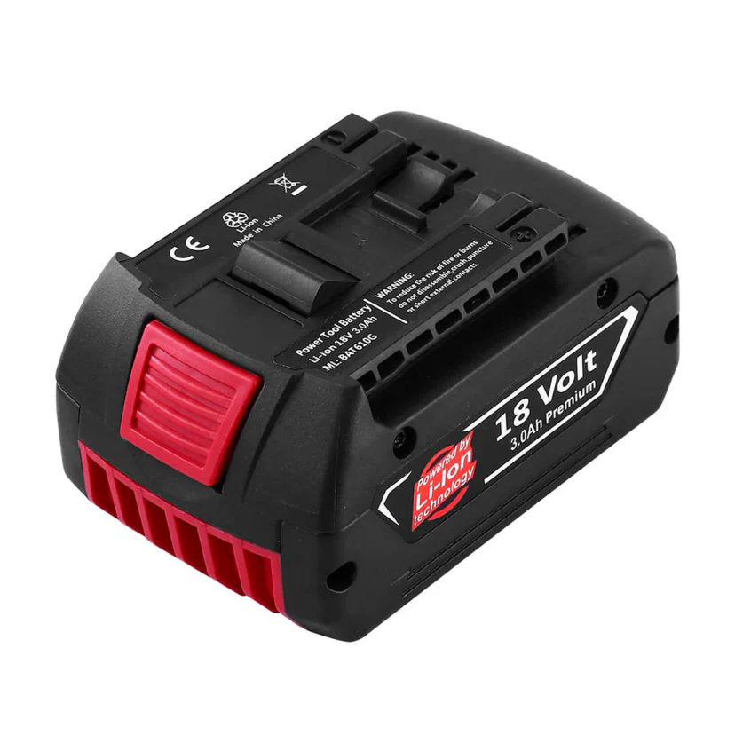 Літій-іонні сумісні акумулятори 18В Li-ion 3 А·год Bosch Bosch BAT610/Bosch GBA, 18 V, 3000mAh, фото 1