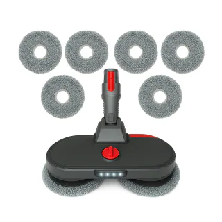 Сіра насадка для вологого прибирання Dyson V7/V8/V10/V11/V15, 6 дисків