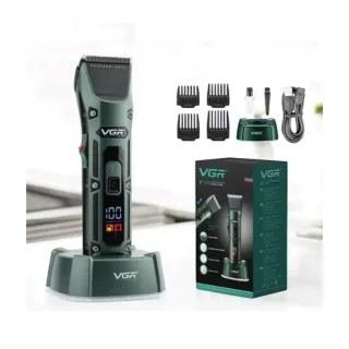 Машинка VGR V-696, 3–12 мм, 2500mAh, 300 хв, 4 гребінця, LED та база