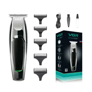Тример VGR V-030 для волосся та бороди, 600mAh, 120 хв, насадки 3/6/9/12 мм