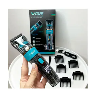 Машинка VGR V-695, 0.5–18 мм, 2600mAh, 300 хв, IPX7, 6 насадок
